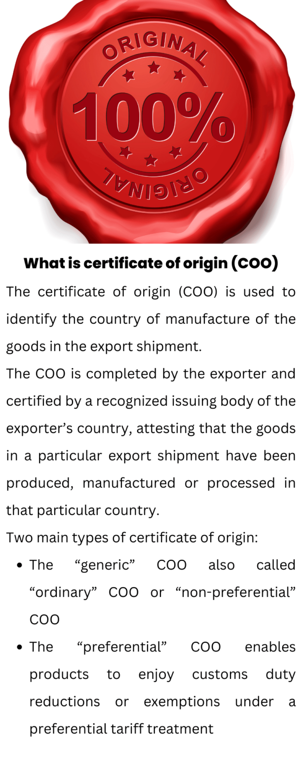 What Is Certificate Of Origin Coo In Import And Export Complete