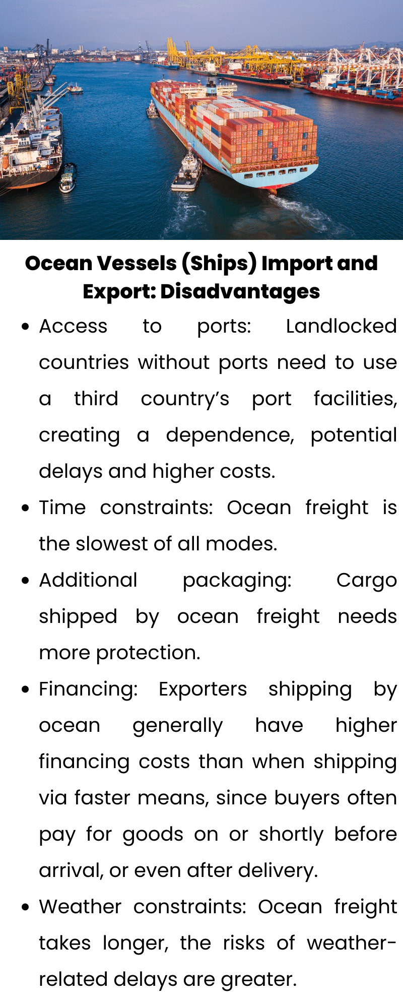 Ocean-Vessels-Import-Export-Disadvantages